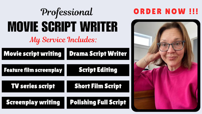 do movie scriptwriting TV film script screenplay script editing screenwriting