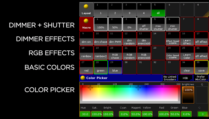 build a quick pickup lighting showfile