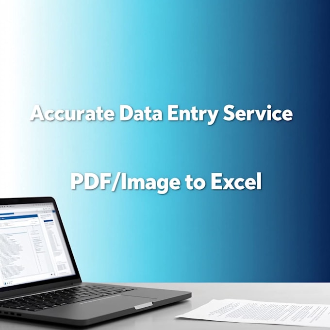 accurate data entry PDF image to excel cell check