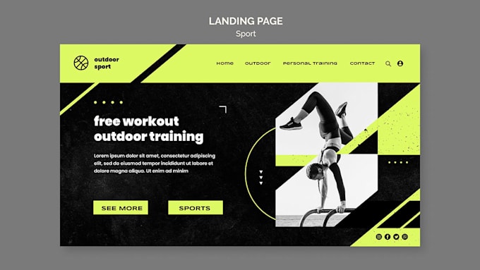 create a landing page for your business