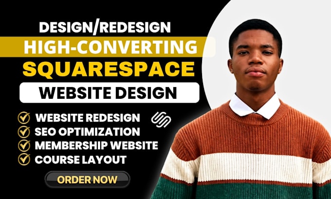build develop or redesign squarespace membership website or design course layout