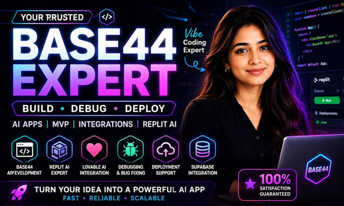 build base44 with replit lovable base 44 expert bug fixing base44 web app base44