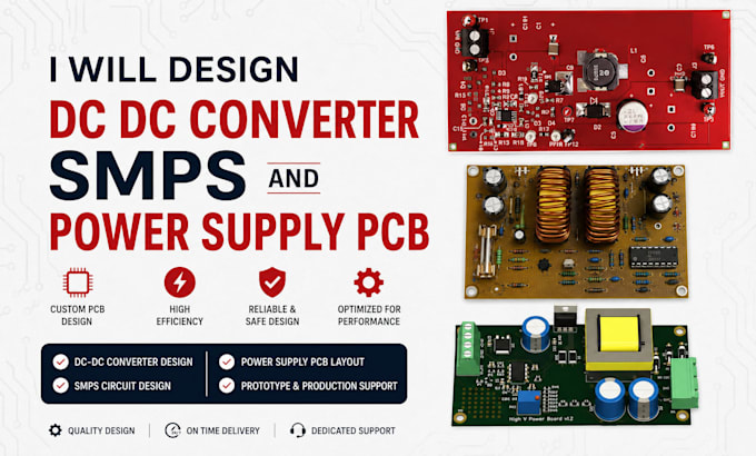 design dc dc converter smps and power supply pcb