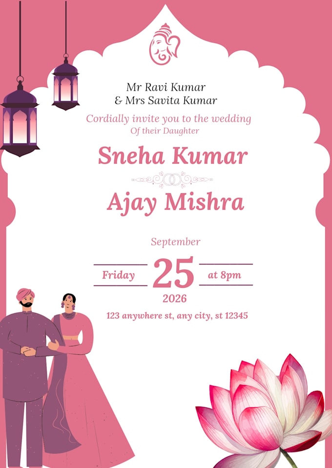 design wedding invitation templates
