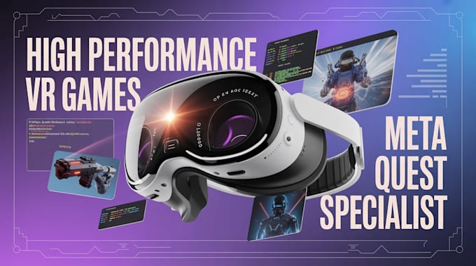 create high performance oculus meta quest VR game app for standalone devices