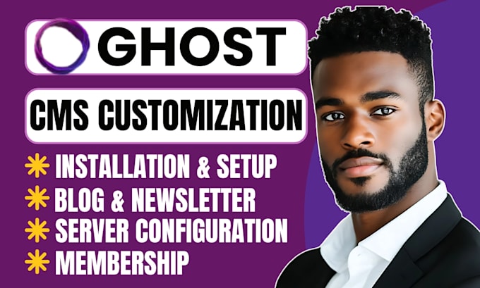 build ghost cms website customize ghost blog fix ghost theme website ghost post