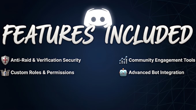 design a clean and professional discord servers