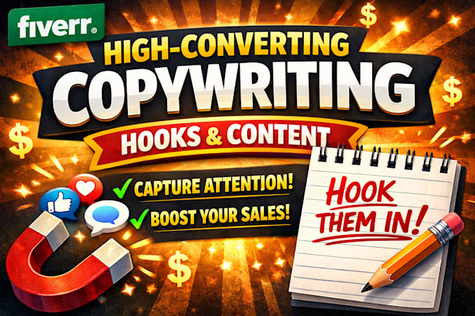 write high converting hooks and content