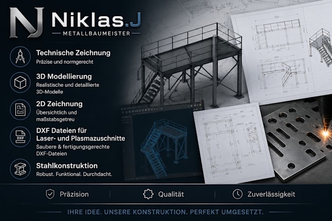 create professional 3d metal construction drawings