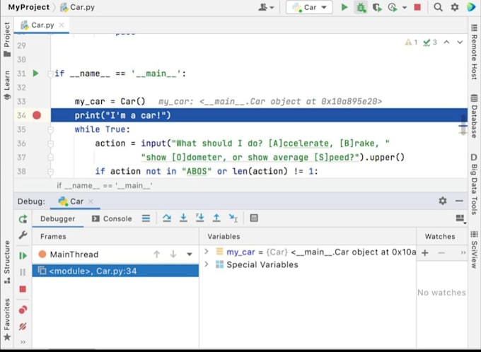 debug python code and develop python, cpp programming projects
