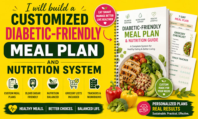 build a customized diabetic friendly meal plan and nutrition guide