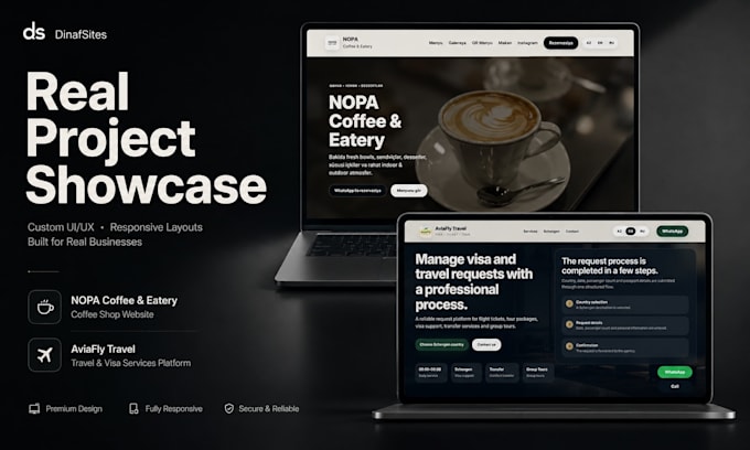 design and build a modern business website with admin panel, booking form
