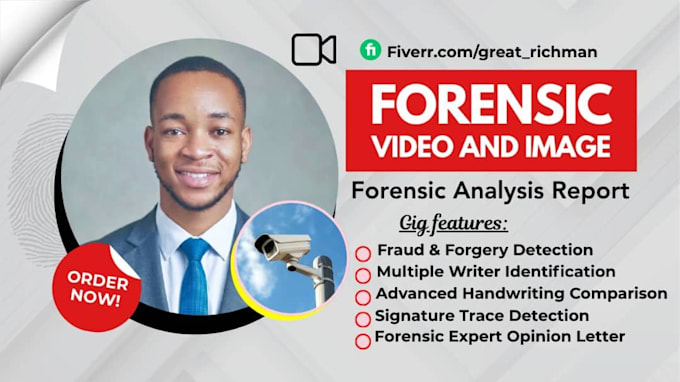 do forensic video and image editing, image enhancement, analytical report