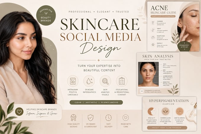 design skincare social media posts