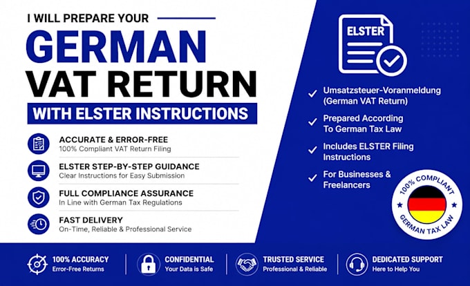 prepare your german vat return with elster instructions