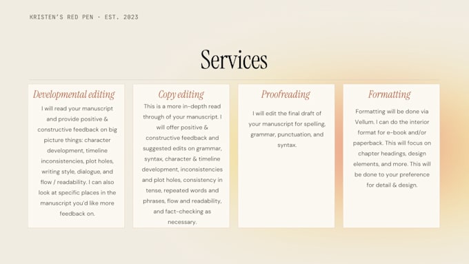 copy edit your self published book