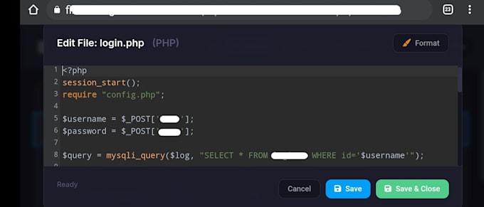 fix bugs in your PHP, HTML, mysql code