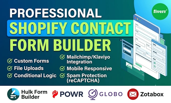 setup shopify contact form builder hulk powerful sk qikify powr formcrm pify cod