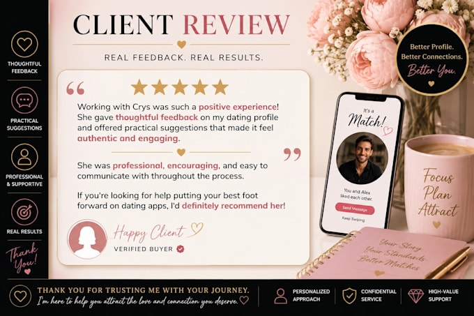 be your personal online dating assistant