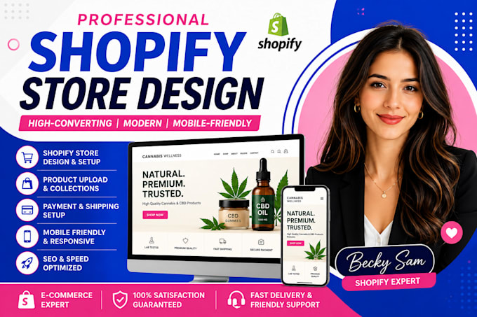 design a cannabis shopify store cbd website ecommerce store