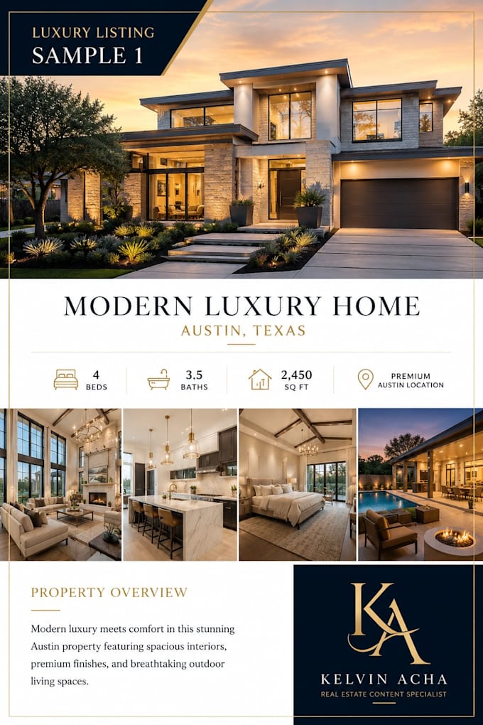 write luxury real estate listing descriptions