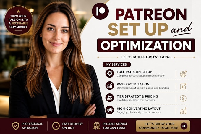 create and optimize your patreon creator page professionally