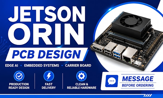 design jetson orin pcb and ai hardware for your embedded system project