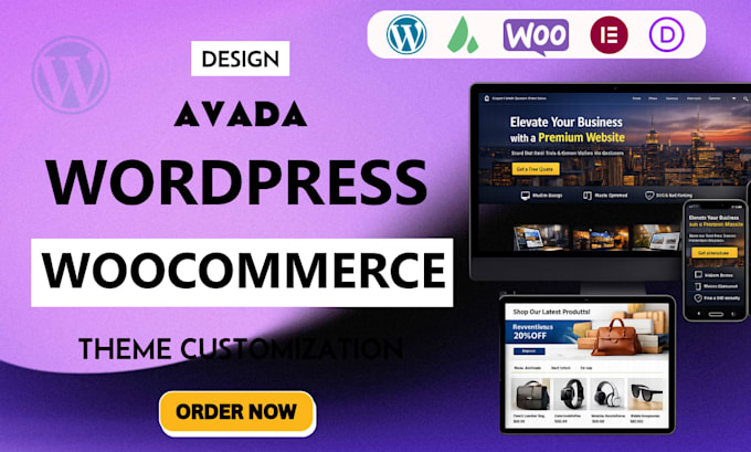 italian avada wordpress website design customization expert divi landing page