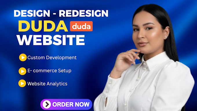 design, redesign modify website using duda website builder