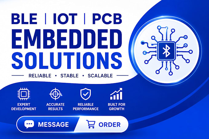 develop ble iot embedded systems with pcb design firmware mobile app integration