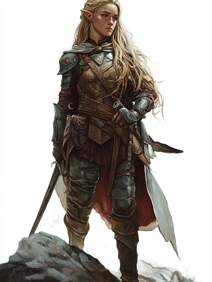 fantasy dnd character illustration