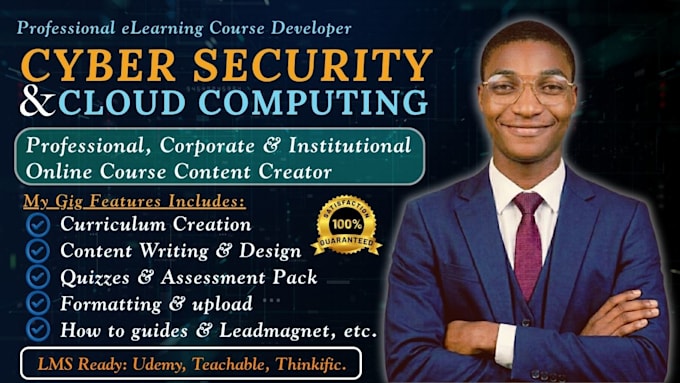 create online course content for cybersecurity training and employee awareness