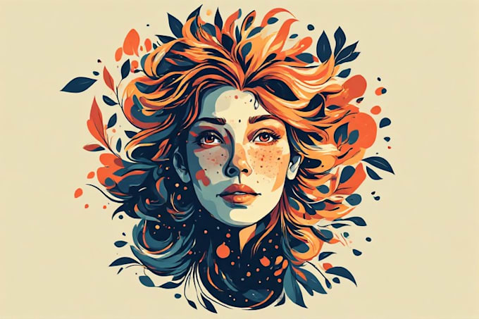design eye catching vector portrait art and illustration