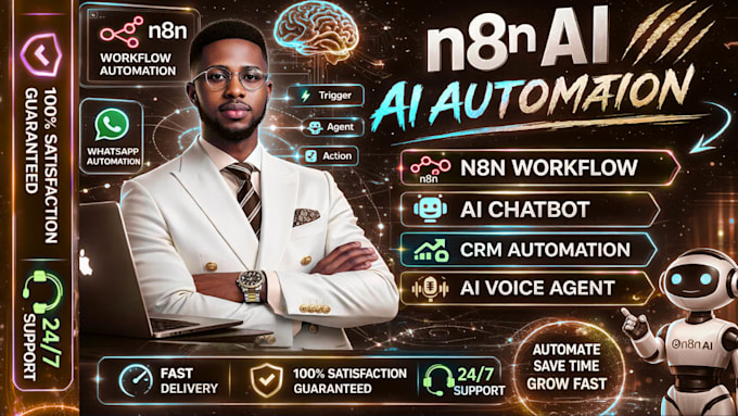 setup n8n automation, n8n workflow, ai chatbot,  voice agent