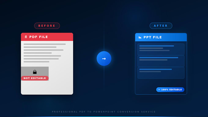 convert PDF to editable PPT slides quickly and accurately