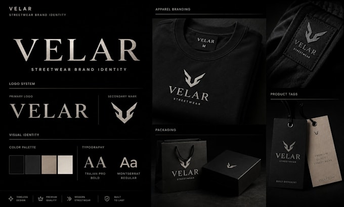 design a modern logo, brand identity and visual concept