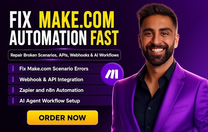 fix make com automation make com scenario webhook API n8n zapier