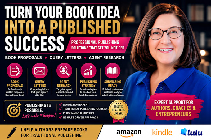 find top  literary agents, and write book proposals