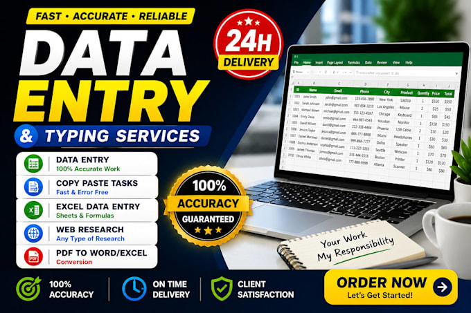 do professional data entry, typing, and document conversion