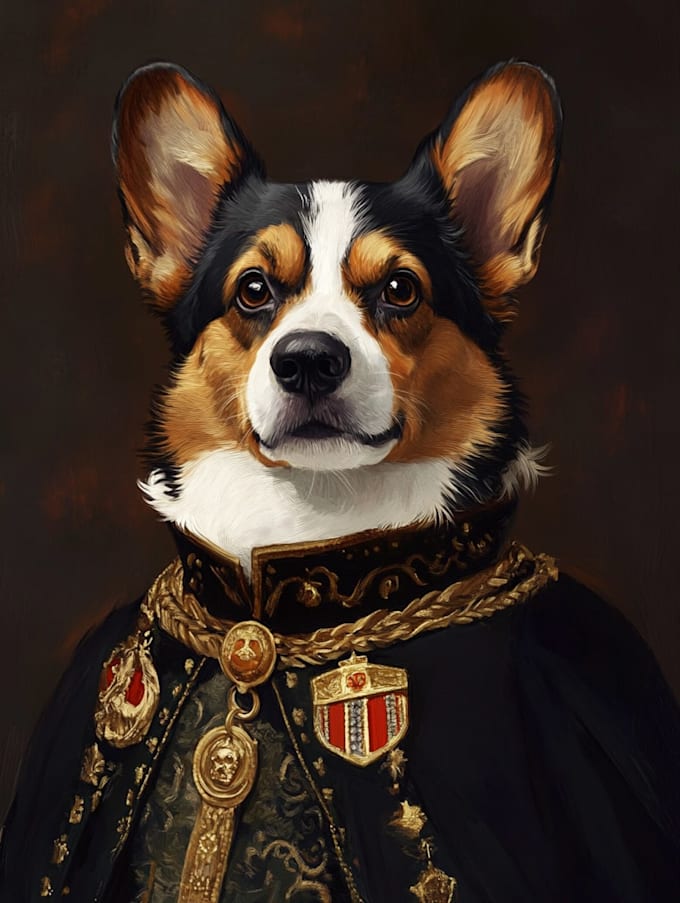 custom pet portrait, dog portrait, cat portrait