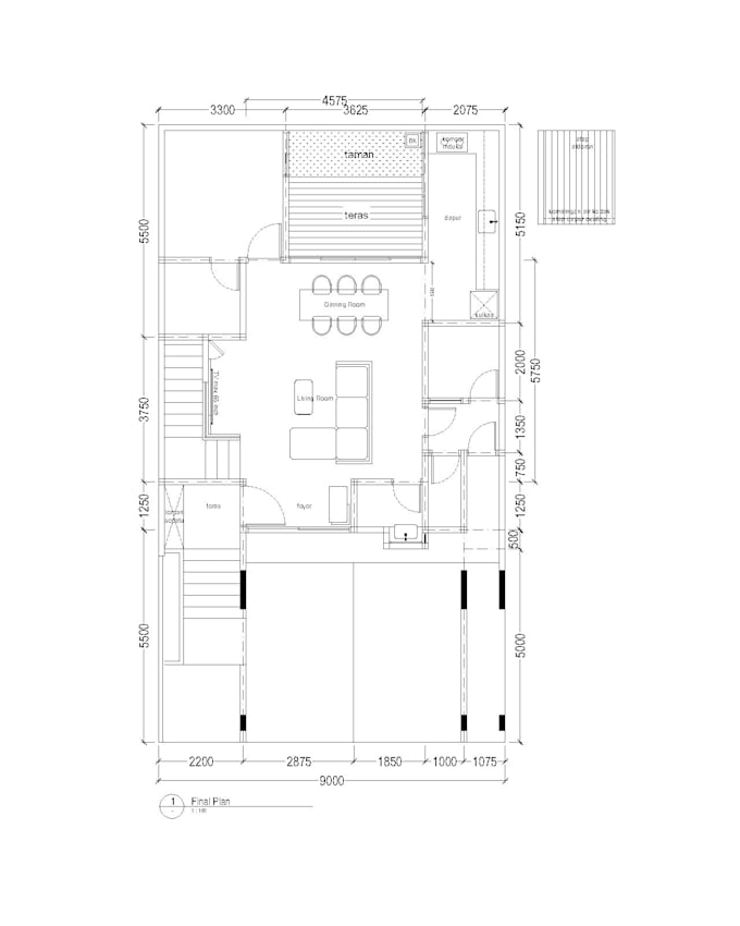 create a professional 2d floor plan for your house or villa