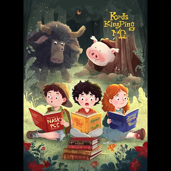 create magical childrens book covers with professional