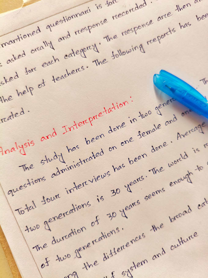 neatly handwrite your notes, letters and documents