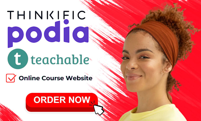 setup design and migrate your thinkific teachable podia online course website