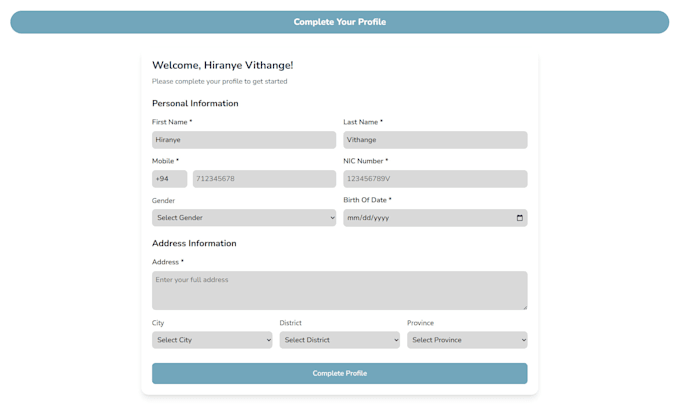 develop a modern and responsive web application