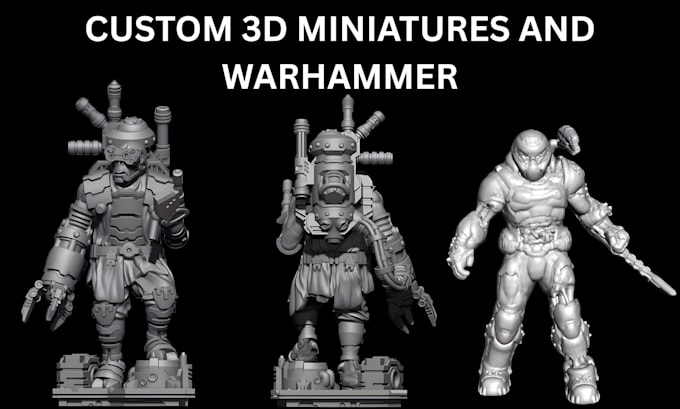 sculpt 3d warhammer 40k 3d miniatures stl file 3d game model dnd for 3d printing