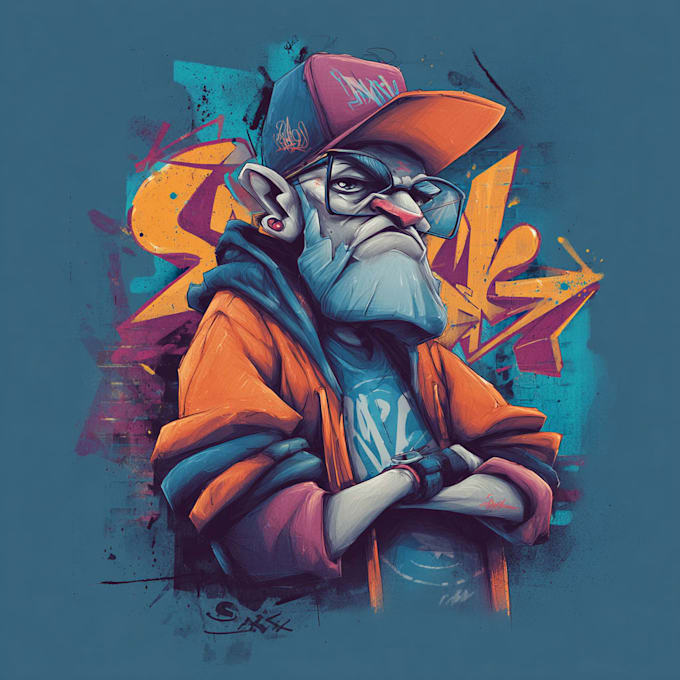 create high quality graffiti art and spray paint design
