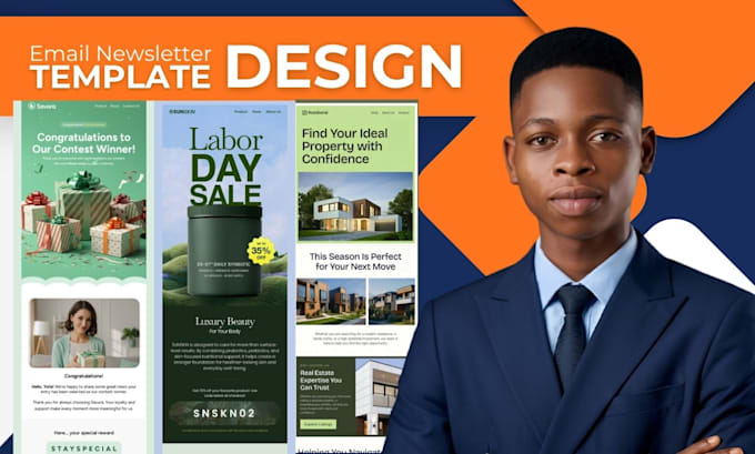 design high converting figma newsletter for mailchimp, brevo, and mailerlite