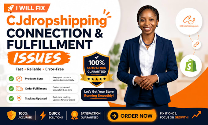 fix cjdropshipping connection and fulfillment issues