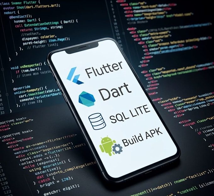 build a flutter android app with sqlite offline database for you